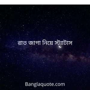 রাত জাগা নিয়ে স্ট্যাটাস